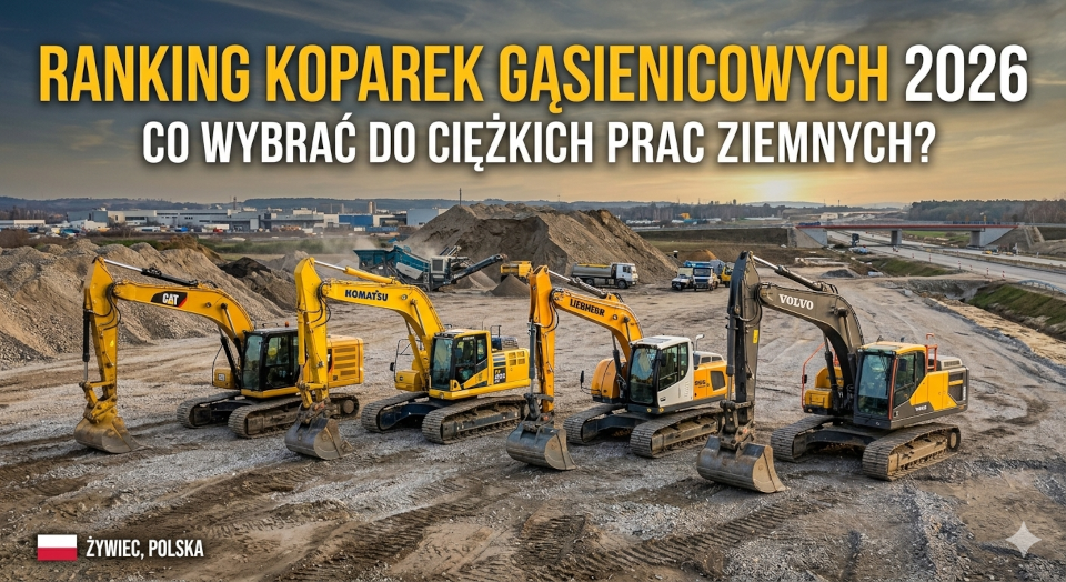 Ranking koparek gąsienicowych 2026 – co wybrać do ciężkiej roboty, żeby nie pójść z torbami?